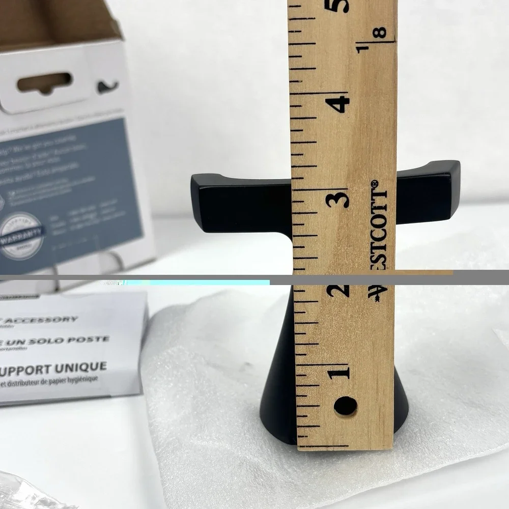 Moen Lindor MY8703BL Double Robe Hook Matte Black Press & Mark New Open Box